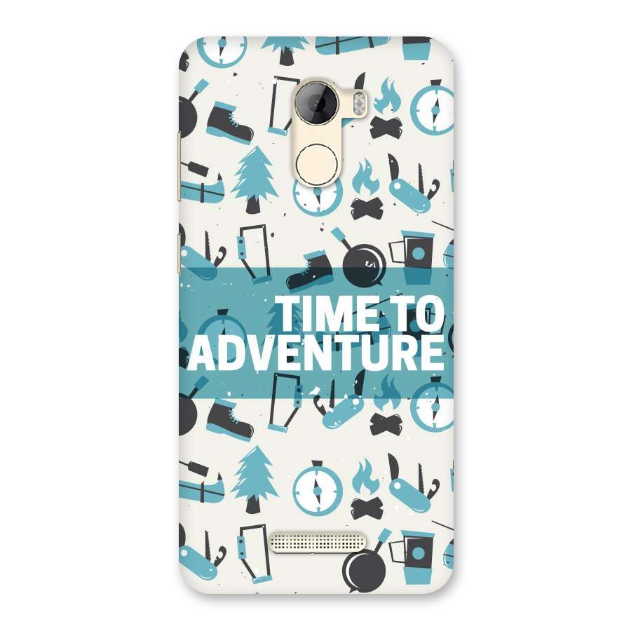 Time To Adventure Blazing Blue Back Case for Gionee A1 LIte