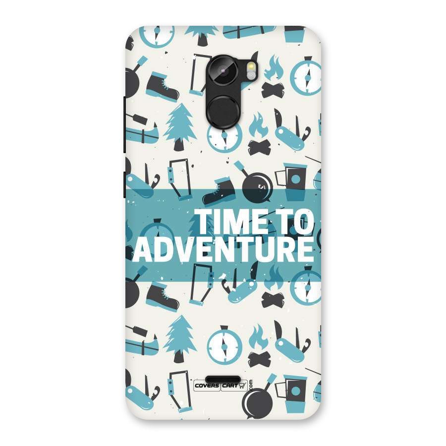 Time To Adventure Blazing Blue Back Case for Gionee X1
