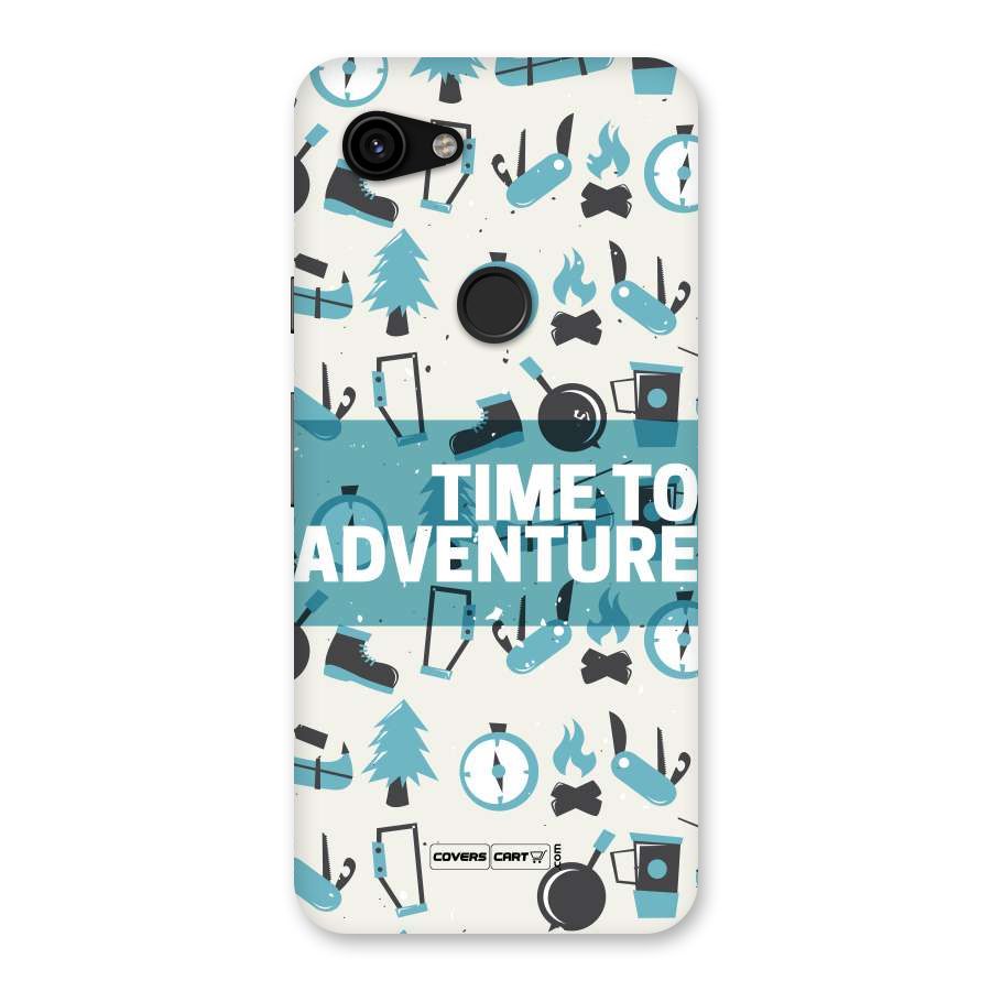 Time To Adventure Blazing Blue Back Case for Google Pixel 3a