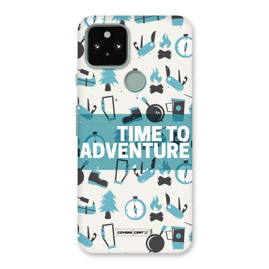 Time To Adventure Blazing Blue Back Case for Google Pixel 5