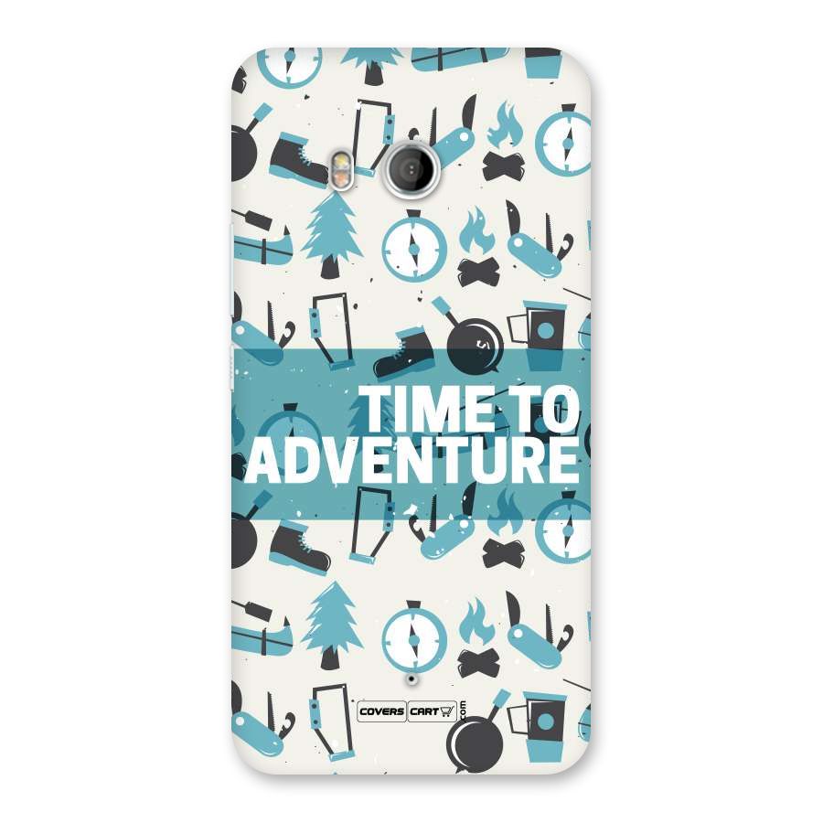 Time To Adventure Blazing Blue Back Case for HTC U11