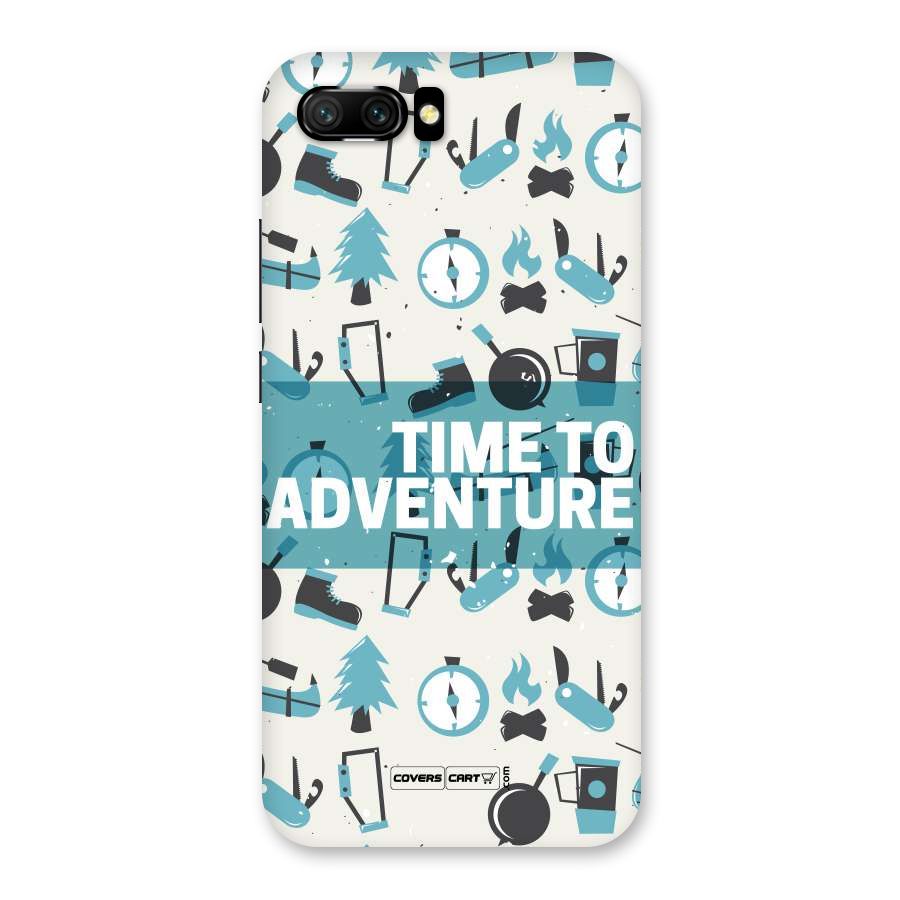Time To Adventure Blazing Blue Back Case for Honor 10
