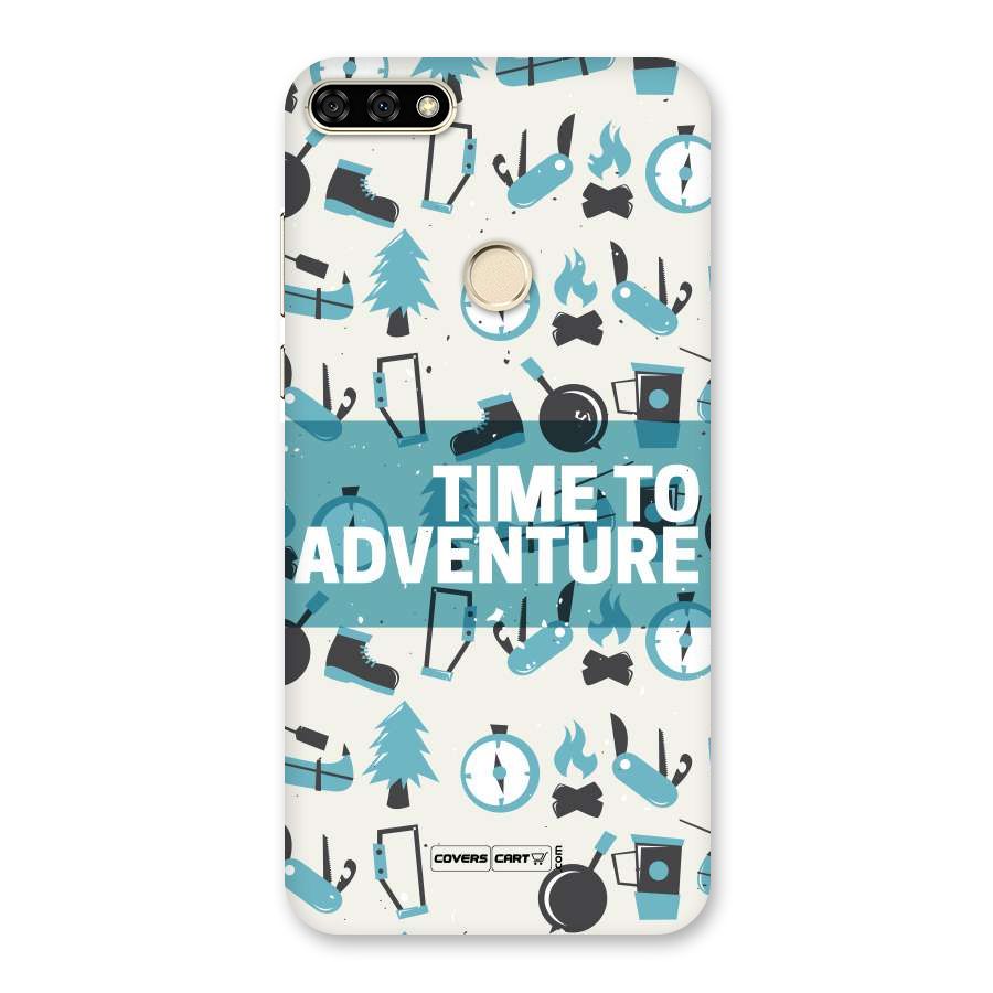 Time To Adventure Blazing Blue Back Case for Honor 7A