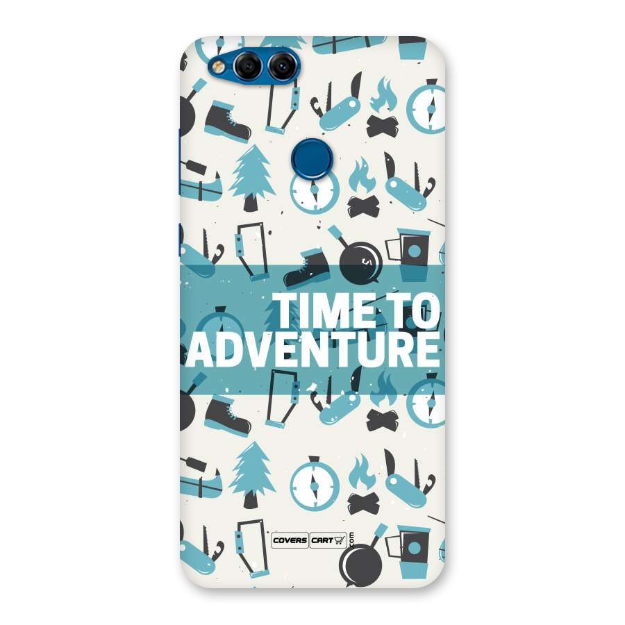 Time To Adventure Blazing Blue Back Case for Honor 7X