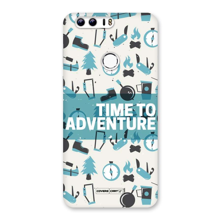 Time To Adventure Blazing Blue Back Case for Honor 8