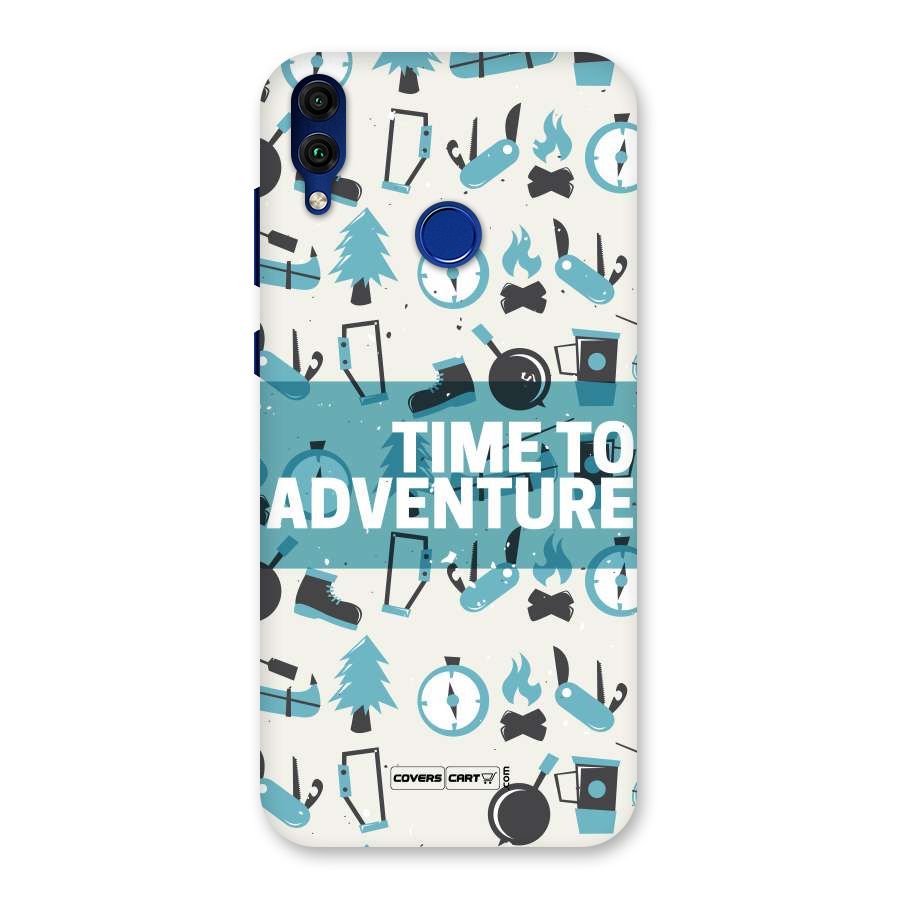 Time To Adventure Blazing Blue Back Case for Honor 8C