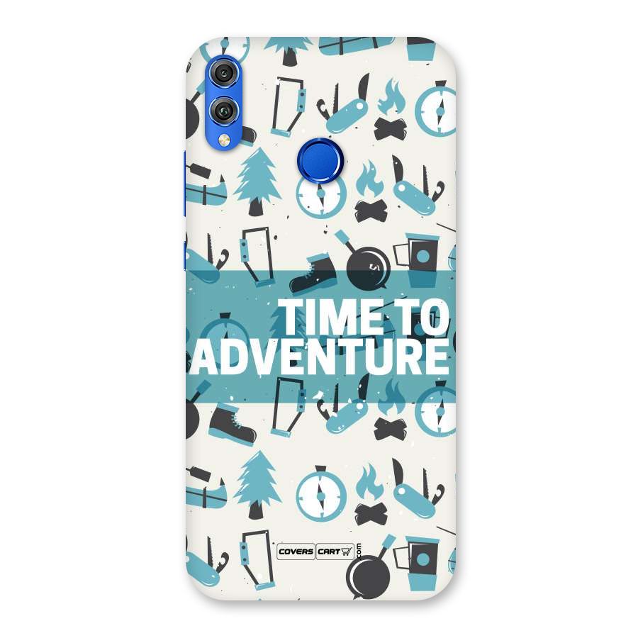 Time To Adventure Blazing Blue Back Case for Honor 8X
