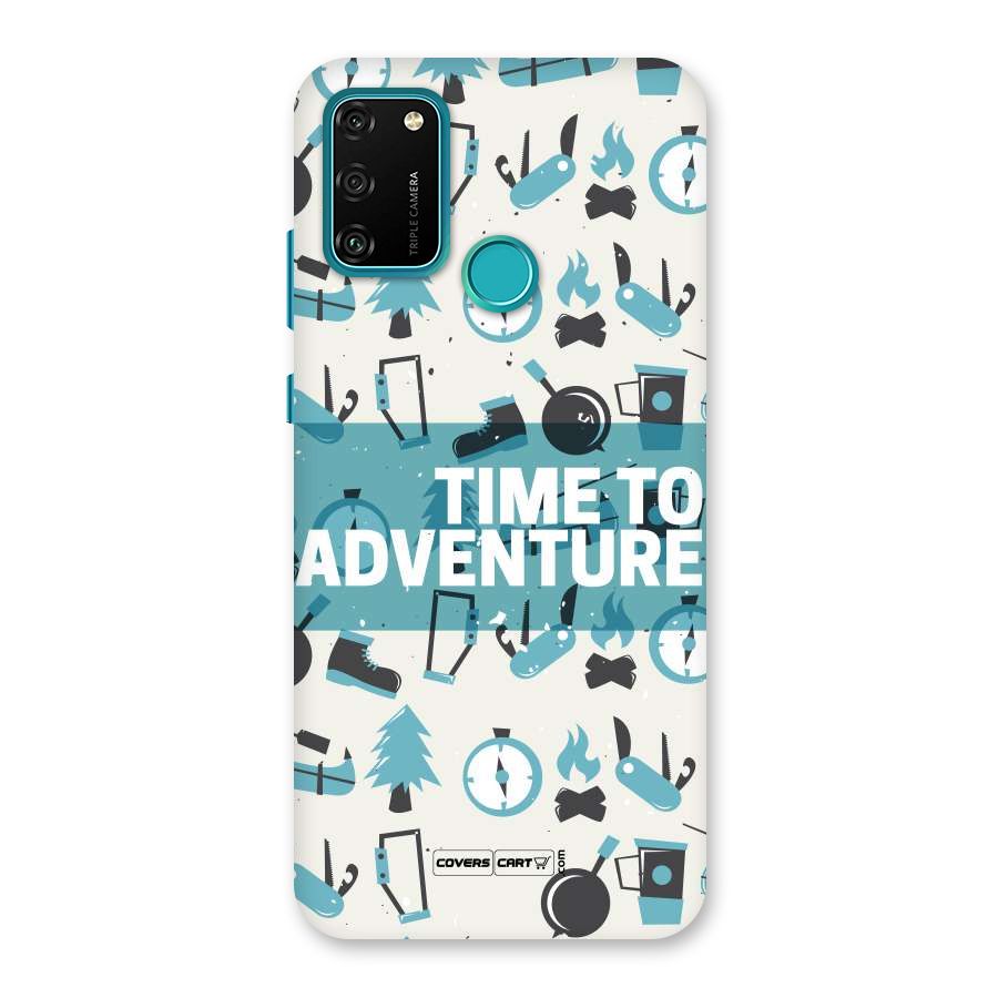 Time To Adventure Blazing Blue Back Case for Honor 9A
