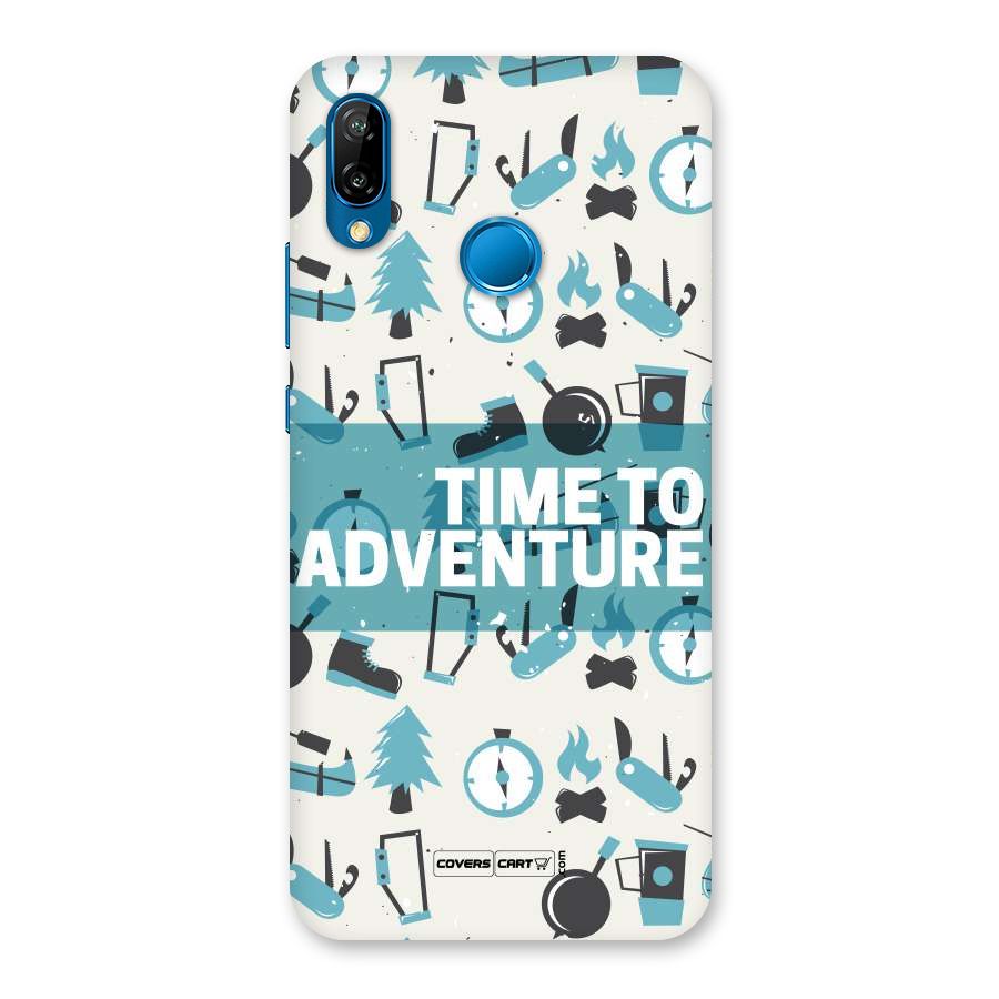 Time To Adventure Blazing Blue Back Case for Huawei P20 Lite