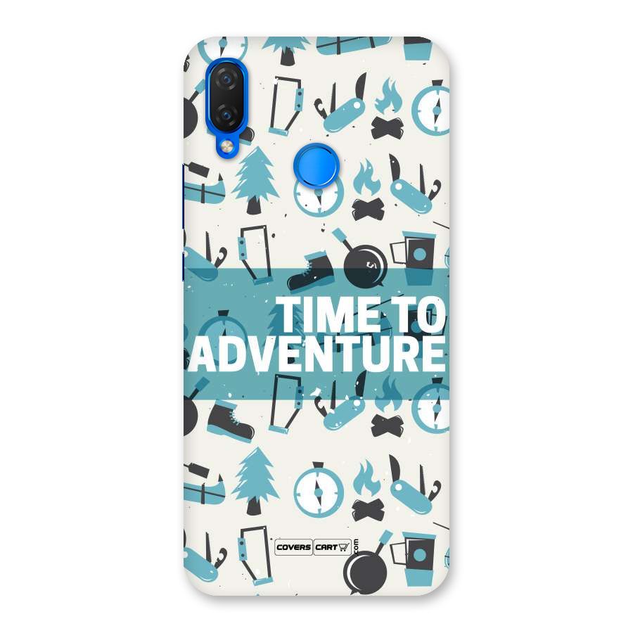 Time To Adventure Blazing Blue Back Case for Huawei P Smart+