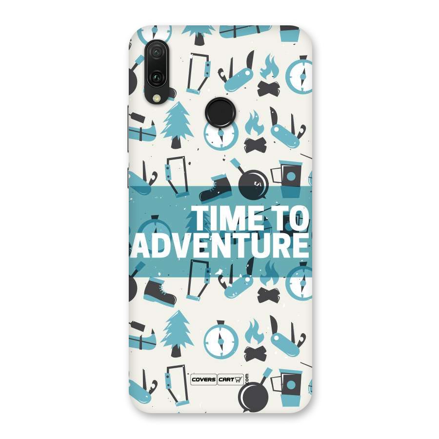 Time To Adventure Blazing Blue Back Case for Huawei Y9 (2019)