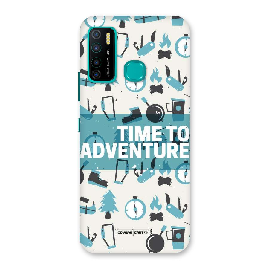 Time To Adventure Blazing Blue Back Case for Infinix Hot 9 Pro
