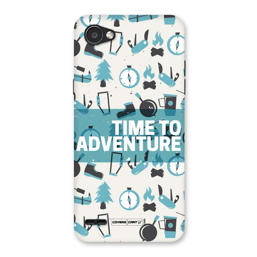 Time To Adventure Blazing Blue Back Case for LG Q6