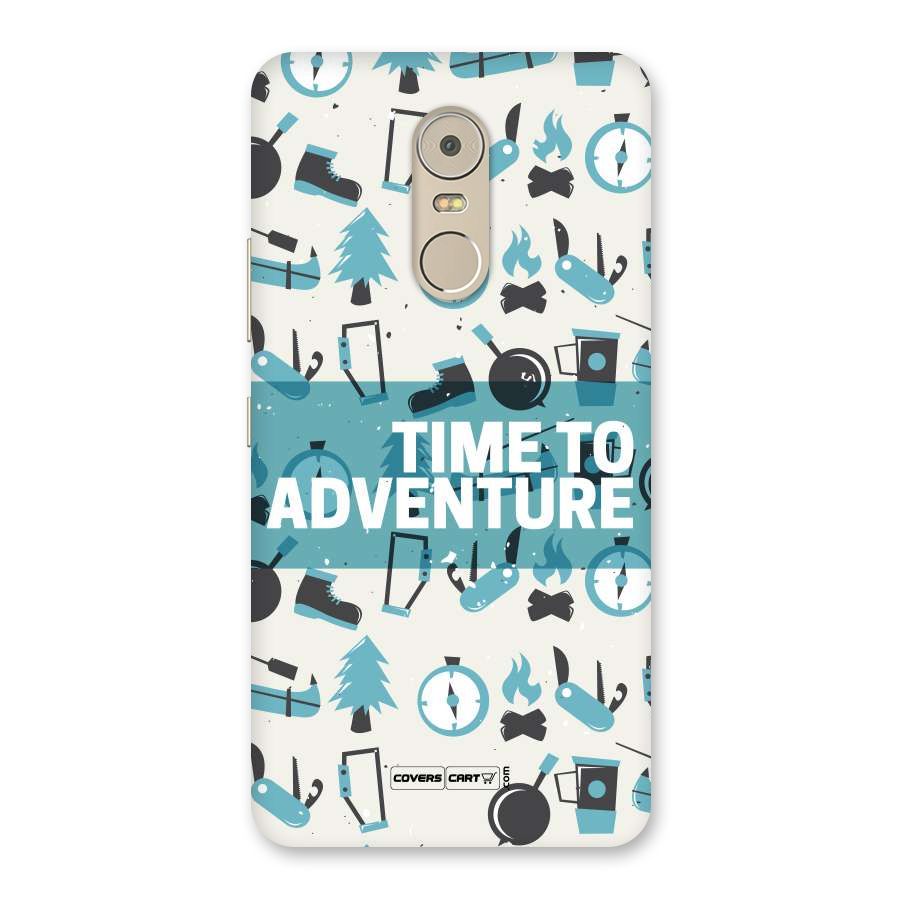 Time To Adventure Blazing Blue Back Case for Lenovo K6 Note