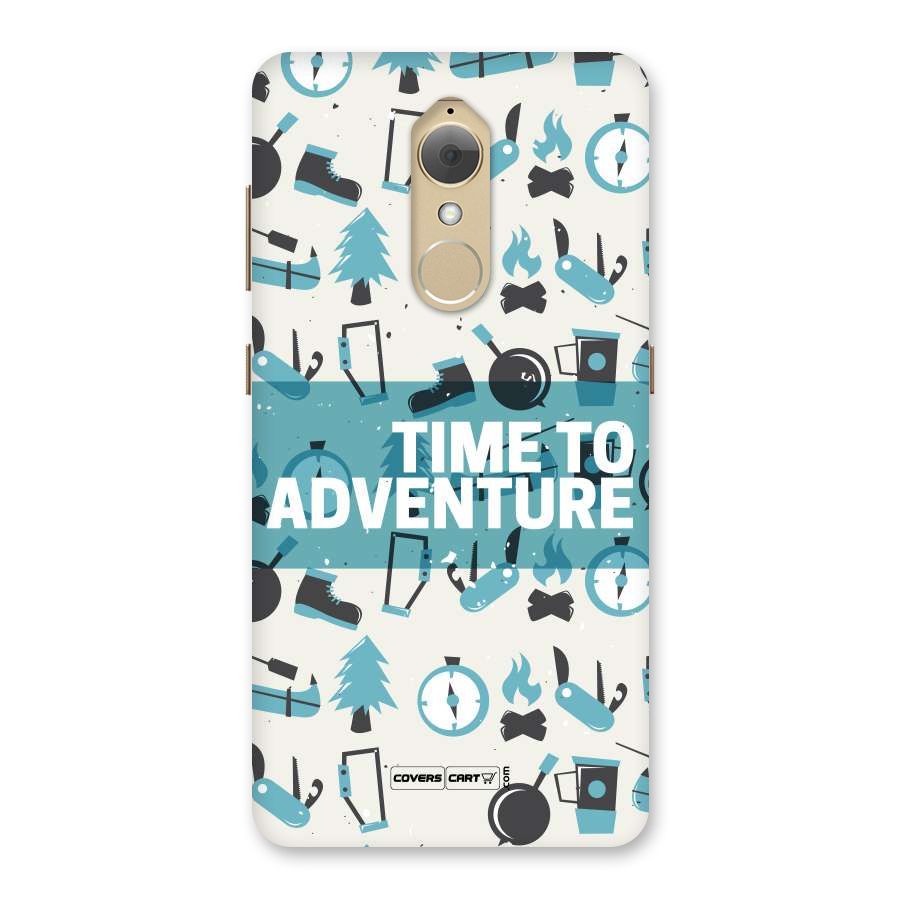 Time To Adventure Blazing Blue Back Case for Lenovo K8