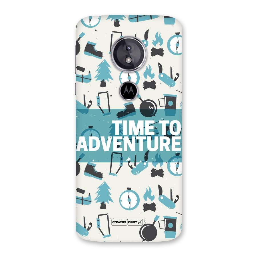 Time To Adventure Blazing Blue Back Case for Moto E5