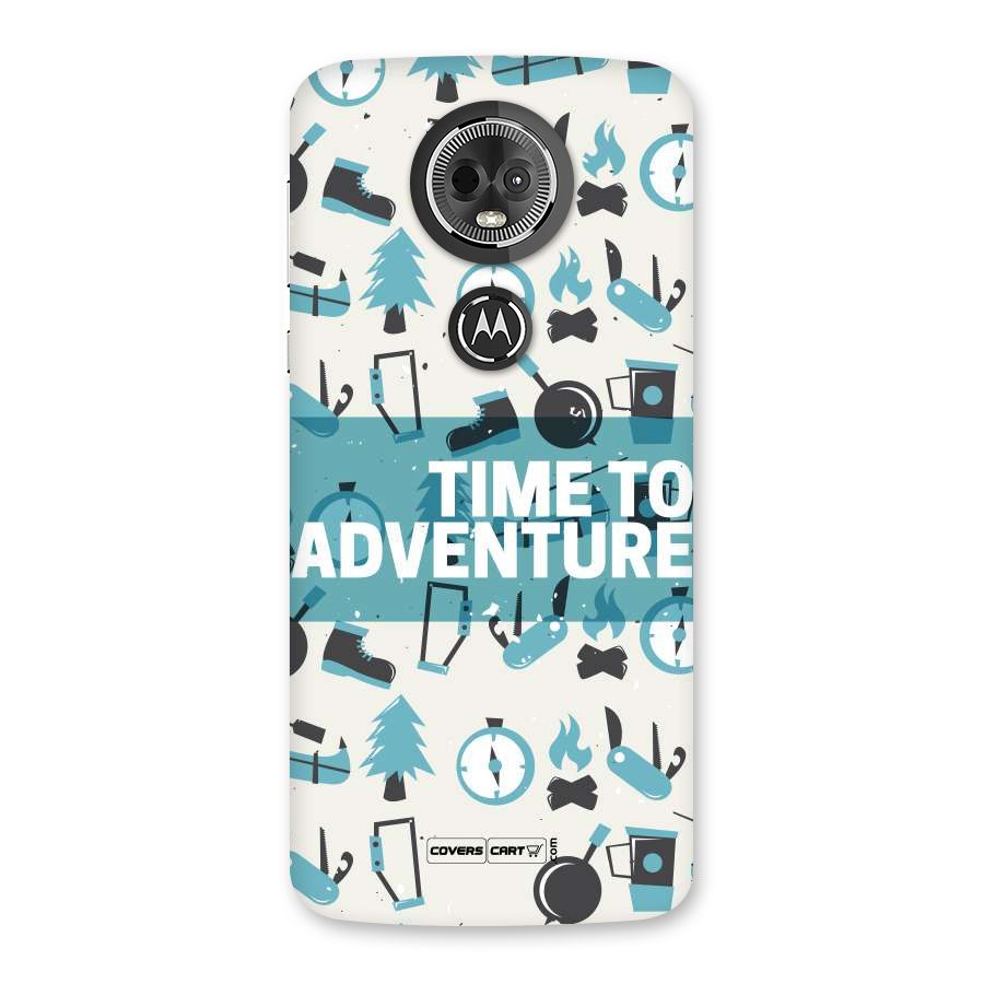 Time To Adventure Blazing Blue Back Case for Moto E5 Plus