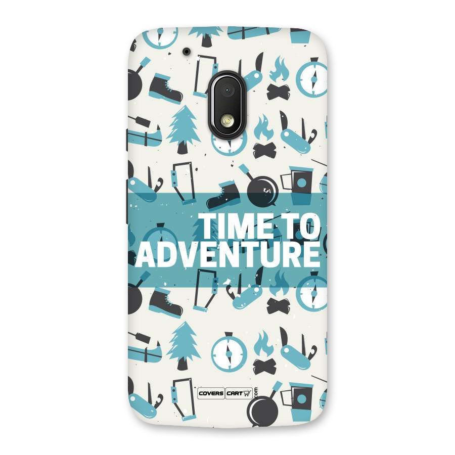 Time To Adventure Blazing Blue Back Case for Moto G4 Play