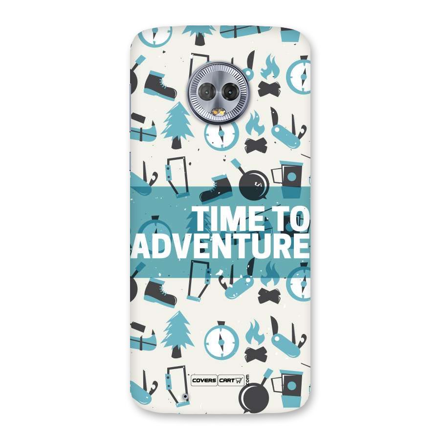 Time To Adventure Blazing Blue Back Case for Moto G6