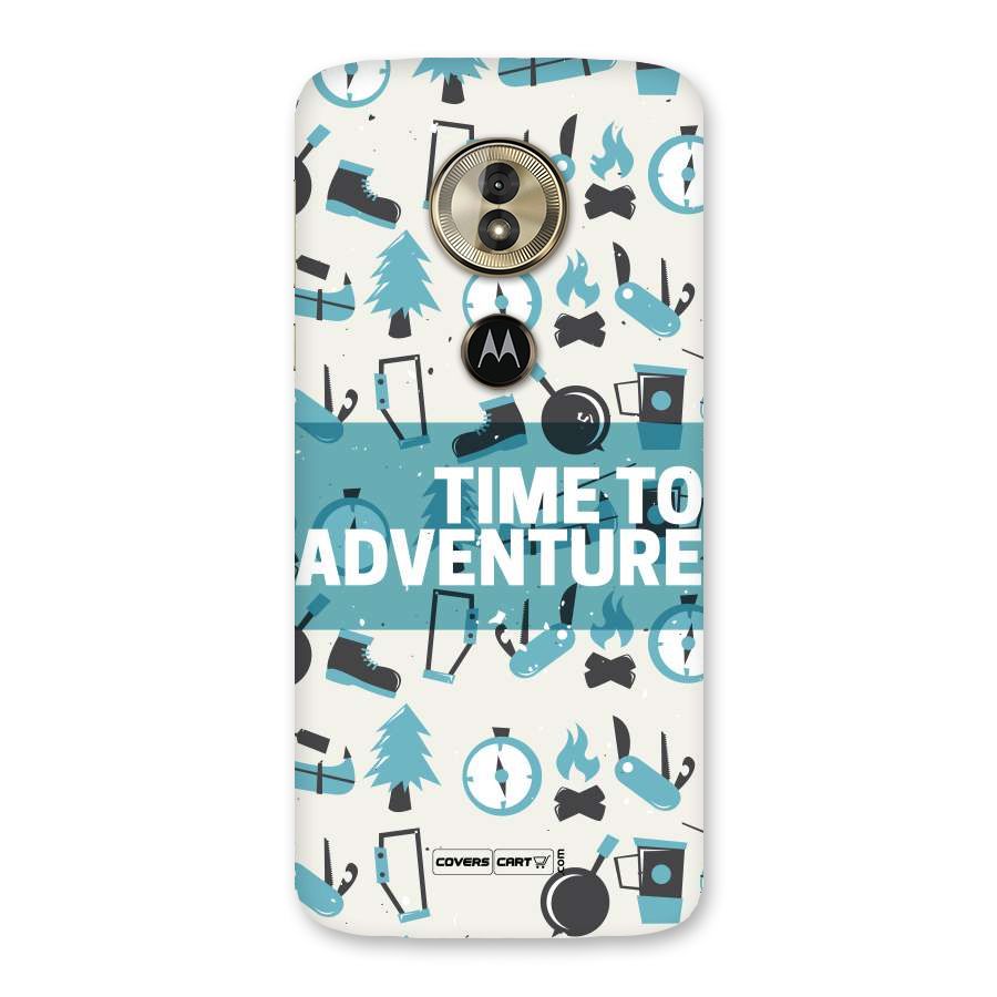 Time To Adventure Blazing Blue Back Case for Moto G6 Play