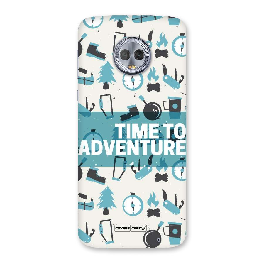 Time To Adventure Blazing Blue Back Case for Moto G6 Plus