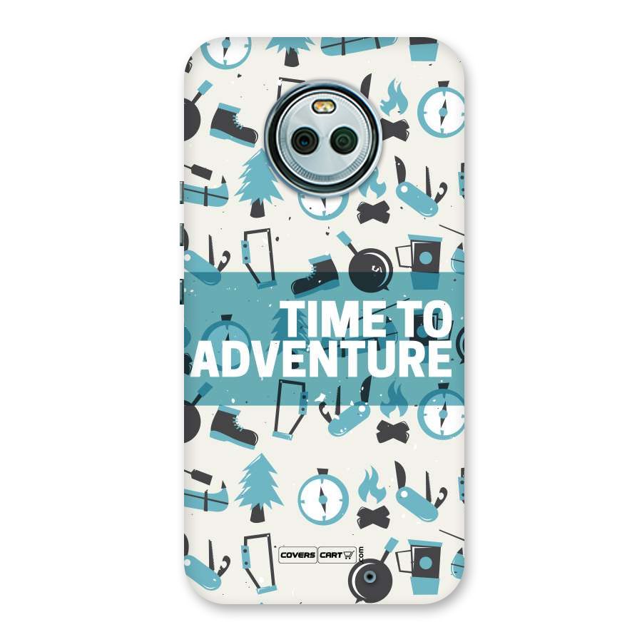 Time To Adventure Blazing Blue Back Case for Moto X4