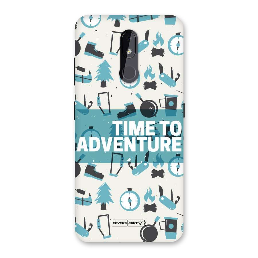 Time To Adventure Blazing Blue Back Case for Nokia 3.2