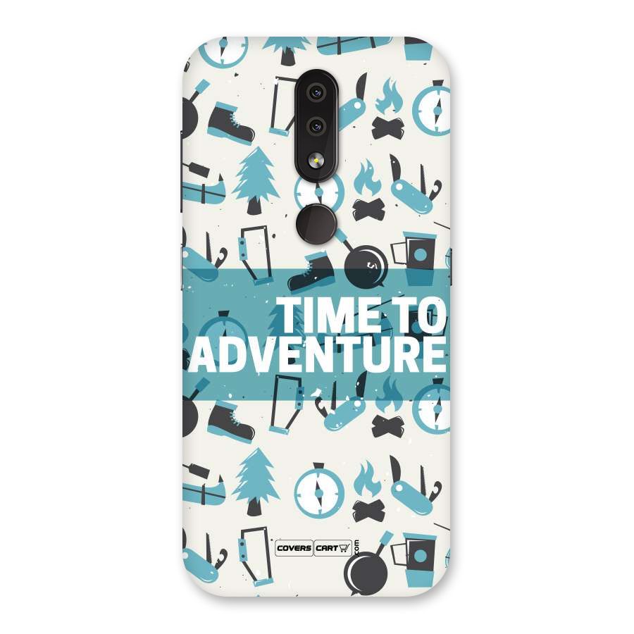 Time To Adventure Blazing Blue Back Case for Nokia 4.2