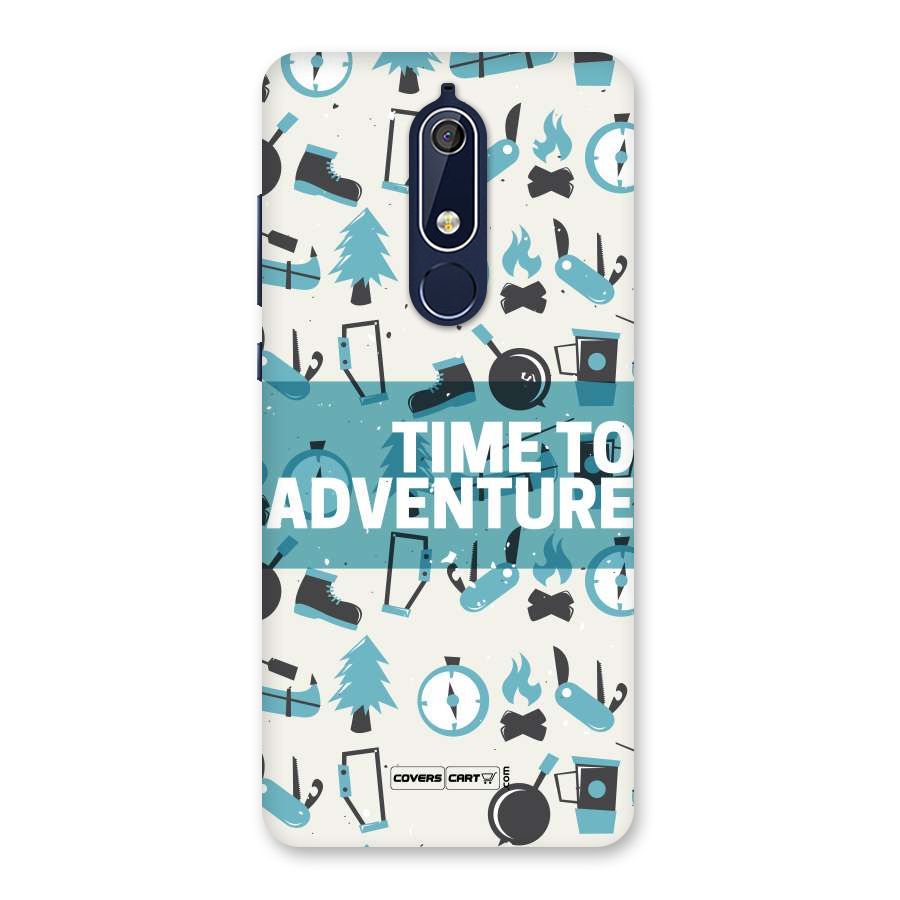 Time To Adventure Blazing Blue Back Case for Nokia 5.1