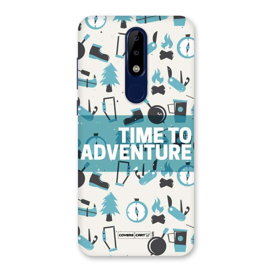 Time To Adventure Blazing Blue Back Case for Nokia 5.1 Plus