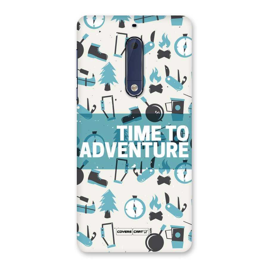 Time To Adventure Blazing Blue Back Case for Nokia 5