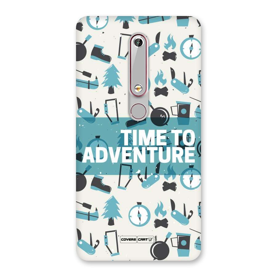 Time To Adventure Blazing Blue Back Case for Nokia 6.1