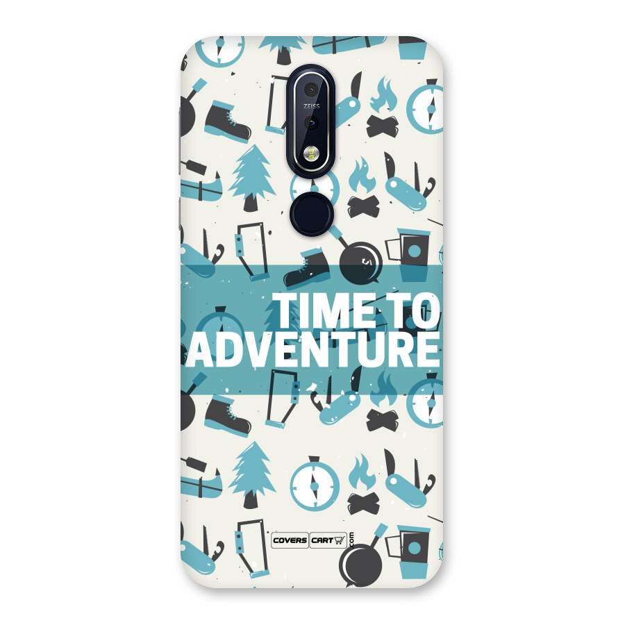 Time To Adventure Blazing Blue Back Case for Nokia 7.1