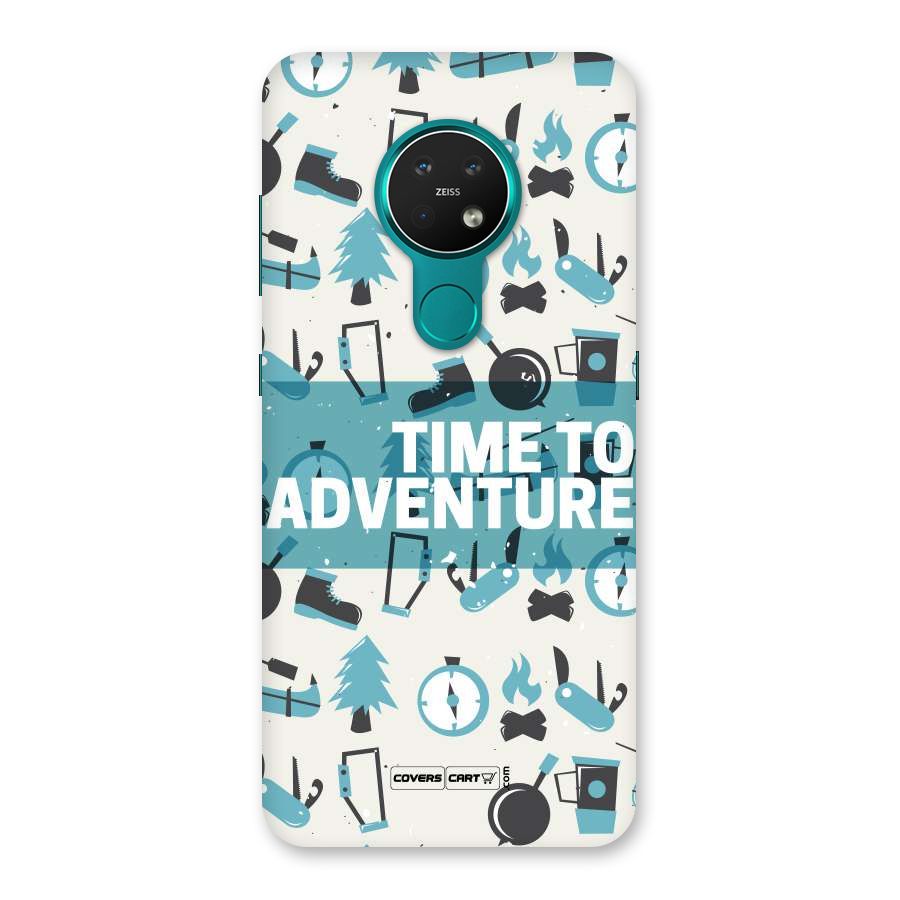 Time To Adventure Blazing Blue Back Case for Nokia 7.2