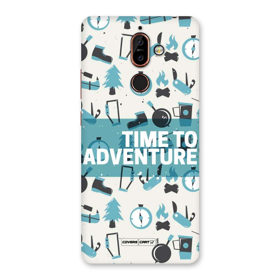 Time To Adventure Blazing Blue Back Case for Nokia 7 Plus