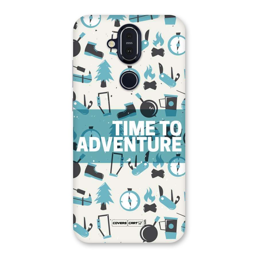 Time To Adventure Blazing Blue Back Case for Nokia 8.1