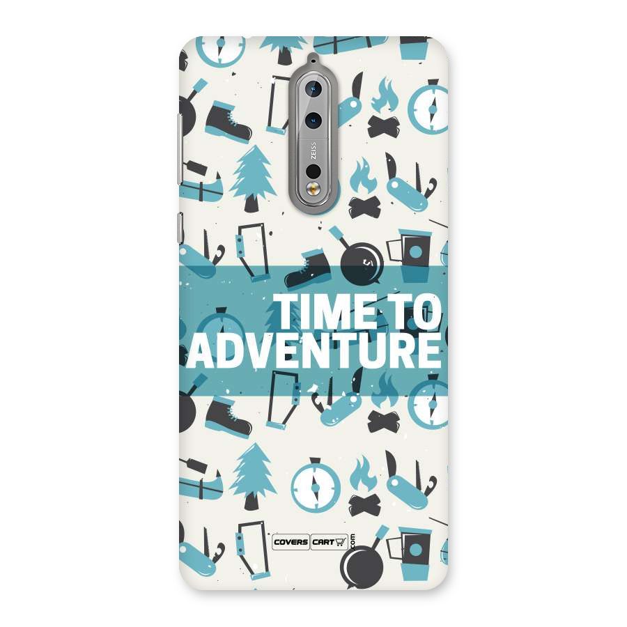 Time To Adventure Blazing Blue Back Case for Nokia 8
