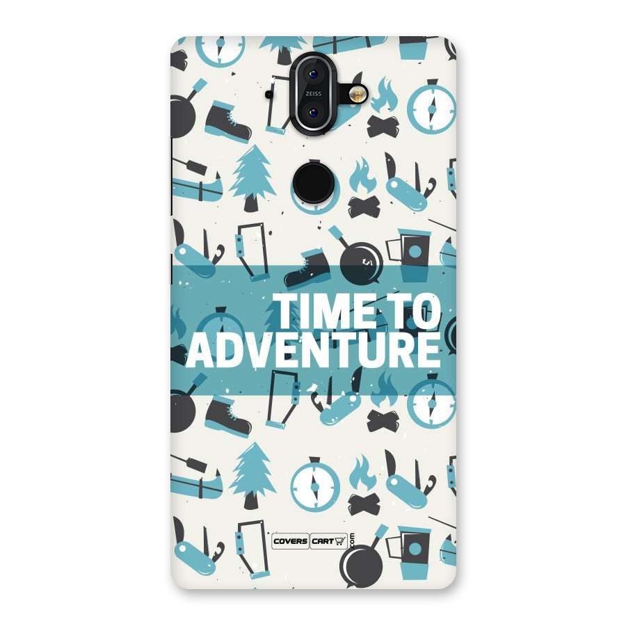 Time To Adventure Blazing Blue Back Case for Nokia 8 Sirocco