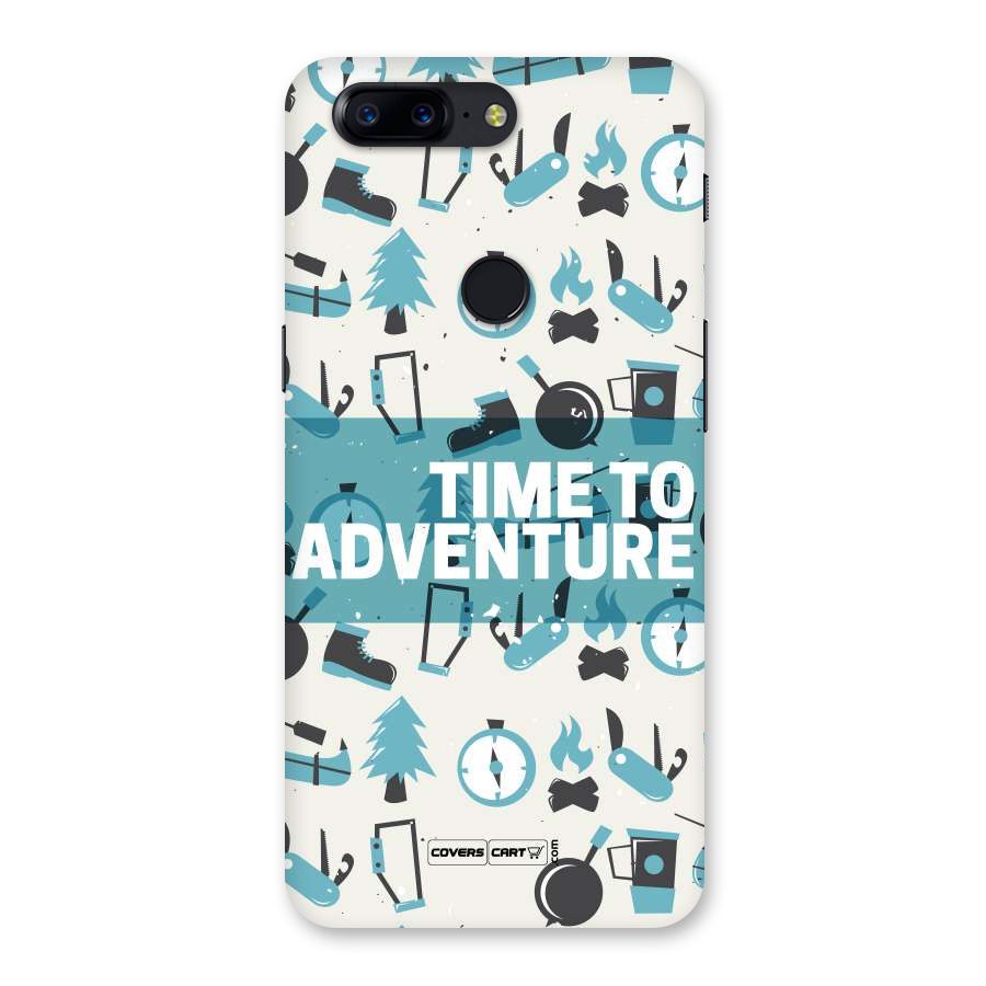 Time To Adventure Blazing Blue Back Case for OnePlus 5T