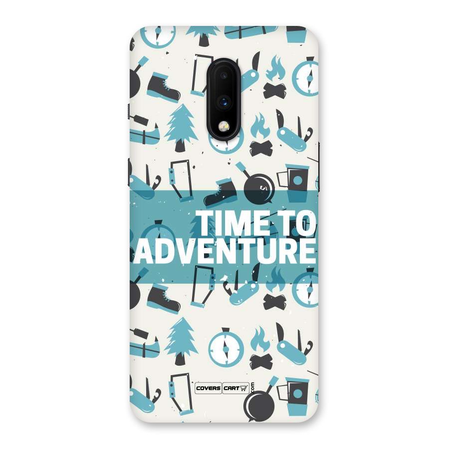 Time To Adventure Blazing Blue Back Case for OnePlus 7