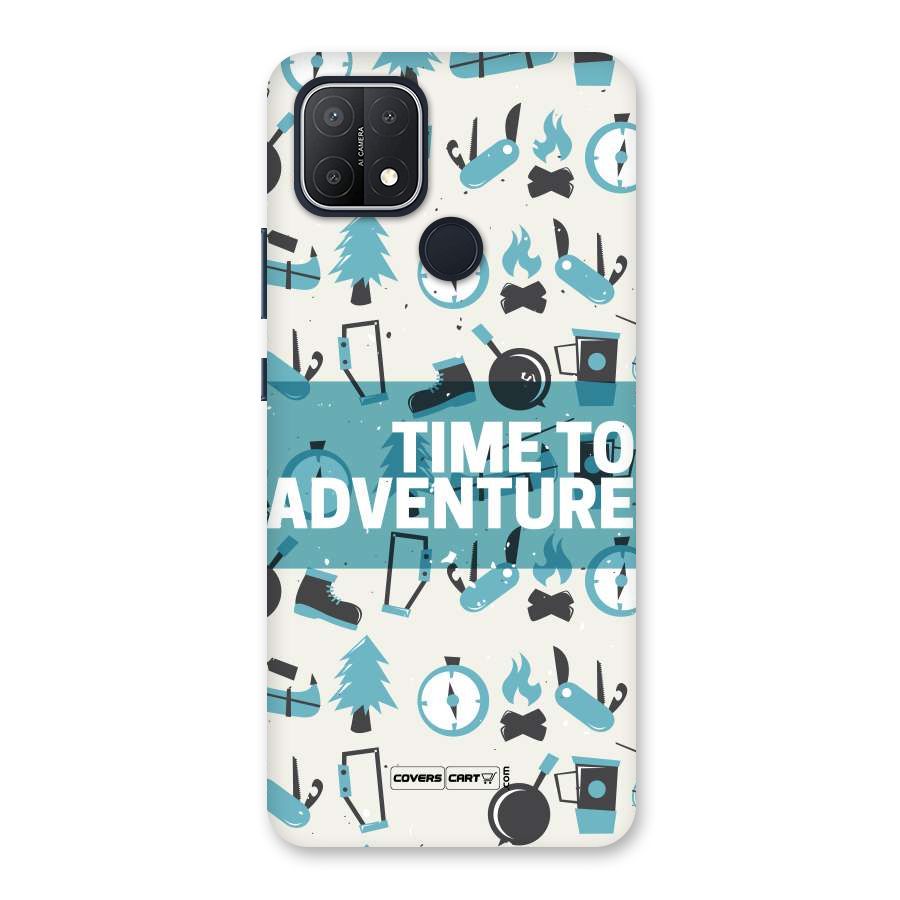 Time To Adventure Blazing Blue Back Case for Oppo A15s