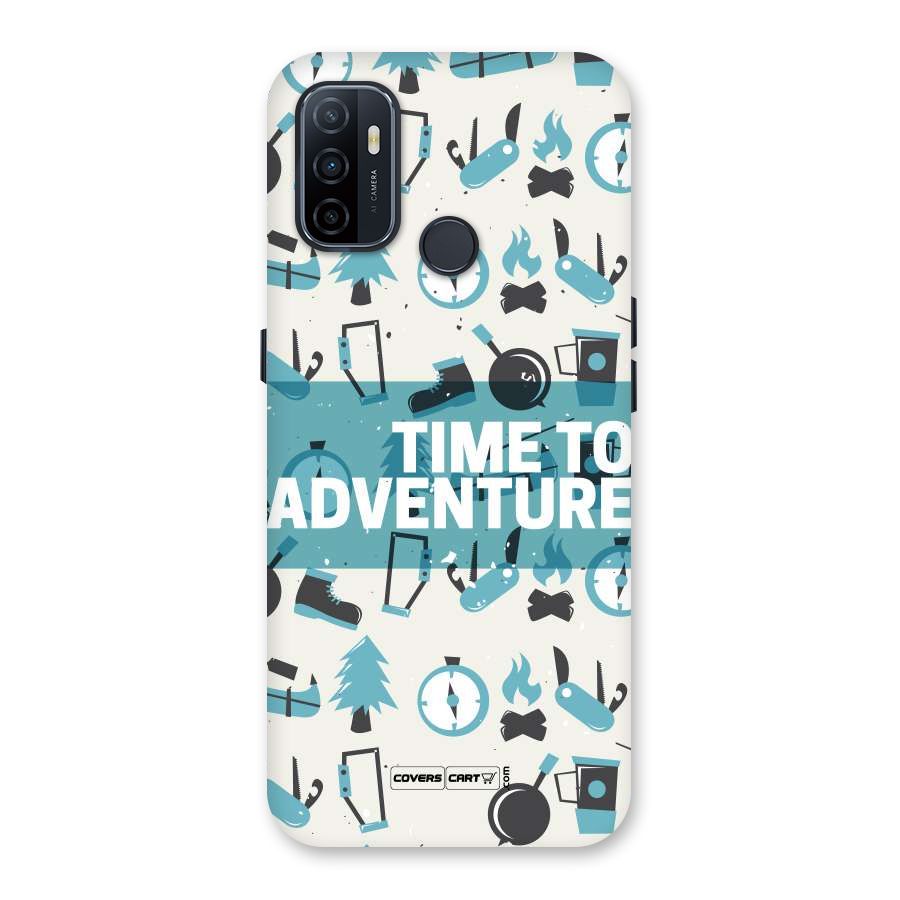Time To Adventure Blazing Blue Back Case for Oppo A32