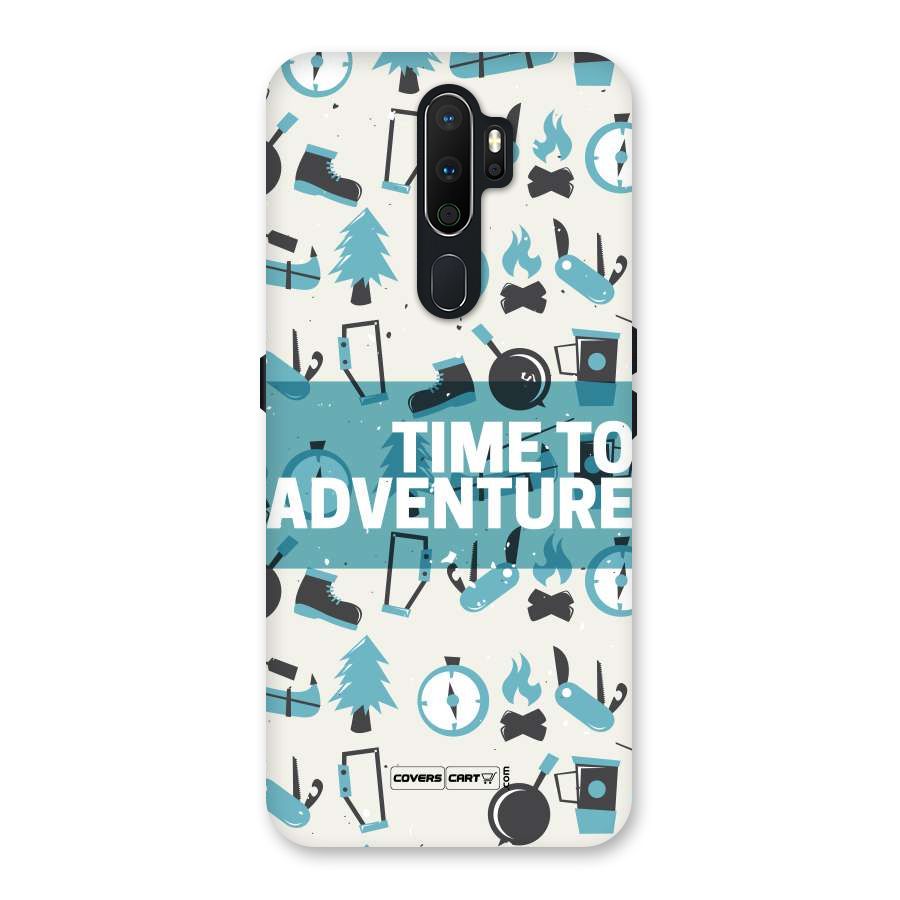 Time To Adventure Blazing Blue Back Case for Oppo A5 (2020)