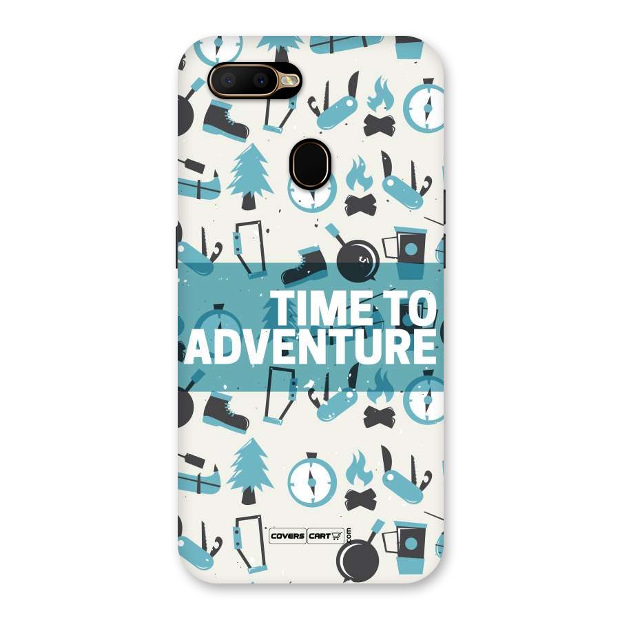 Time To Adventure Blazing Blue Back Case for Oppo A5s