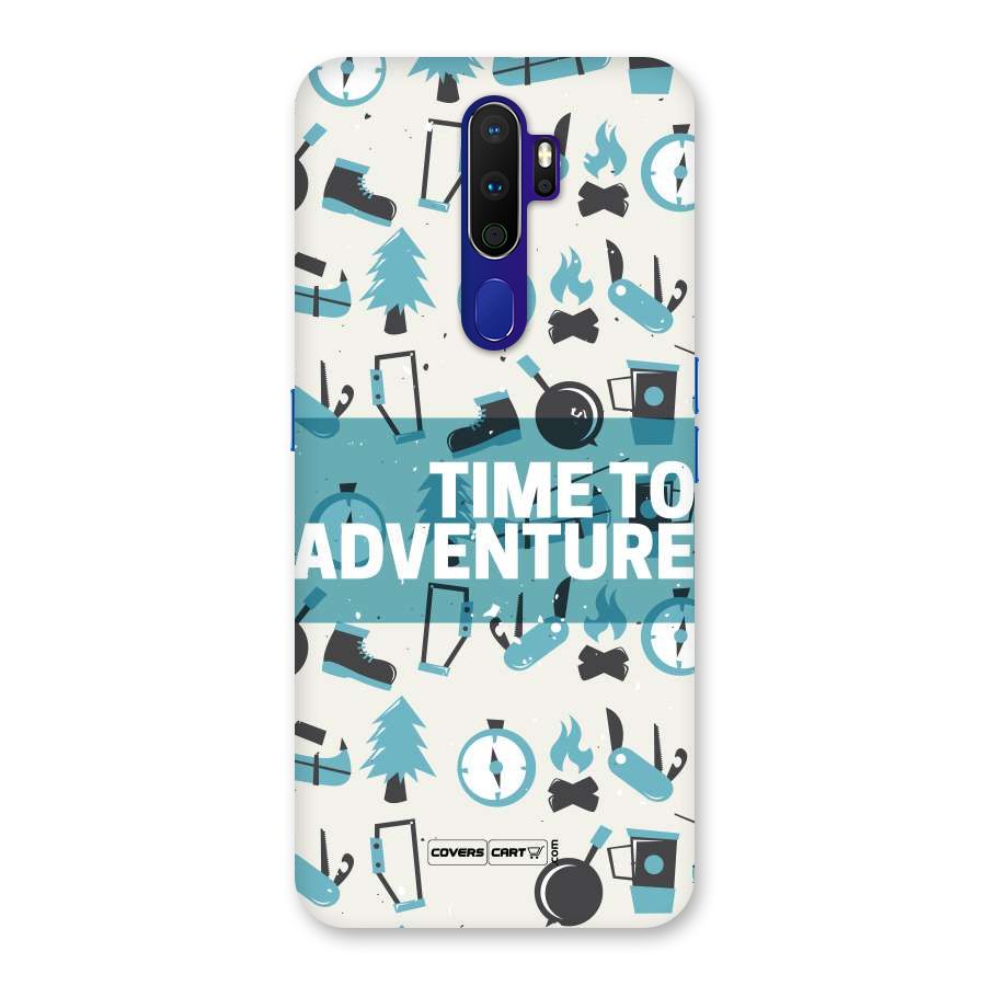 Time To Adventure Blazing Blue Back Case for Oppo A9 (2020)