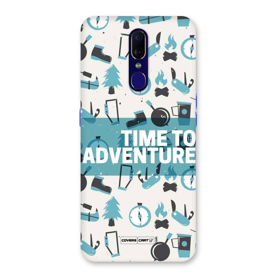 Time To Adventure Blazing Blue Back Case for Oppo F11