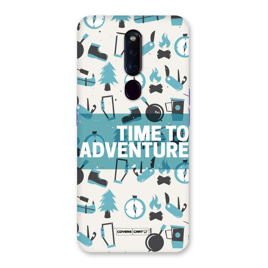 Time To Adventure Blazing Blue Back Case for Oppo F11 Pro