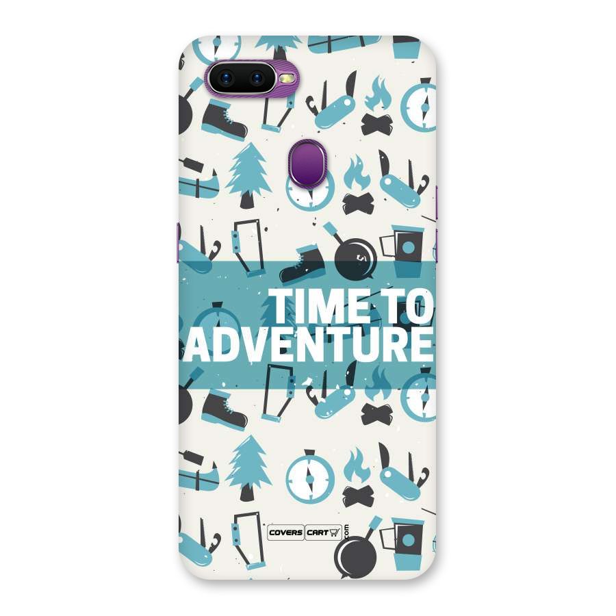 Time To Adventure Blazing Blue Back Case for Oppo F9