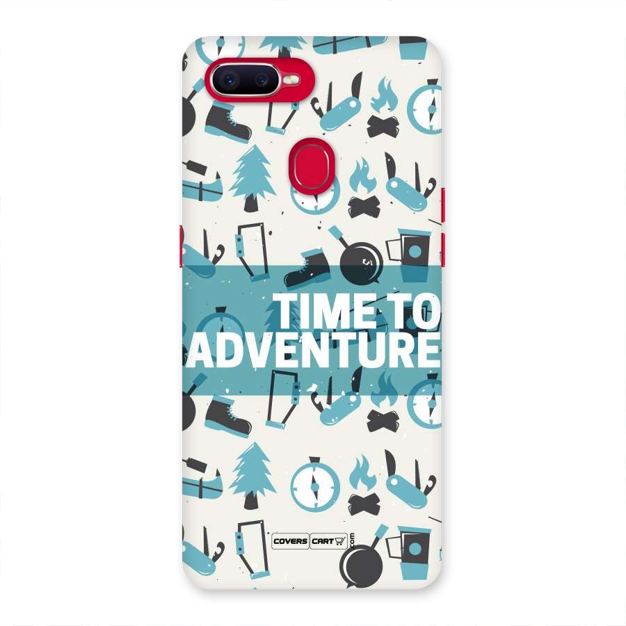 Time To Adventure Blazing Blue Back Case for Oppo F9 Pro