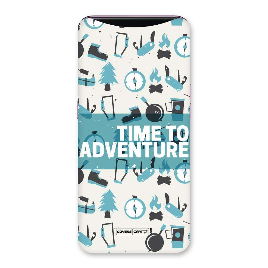 Time To Adventure Blazing Blue Back Case for Oppo Find X